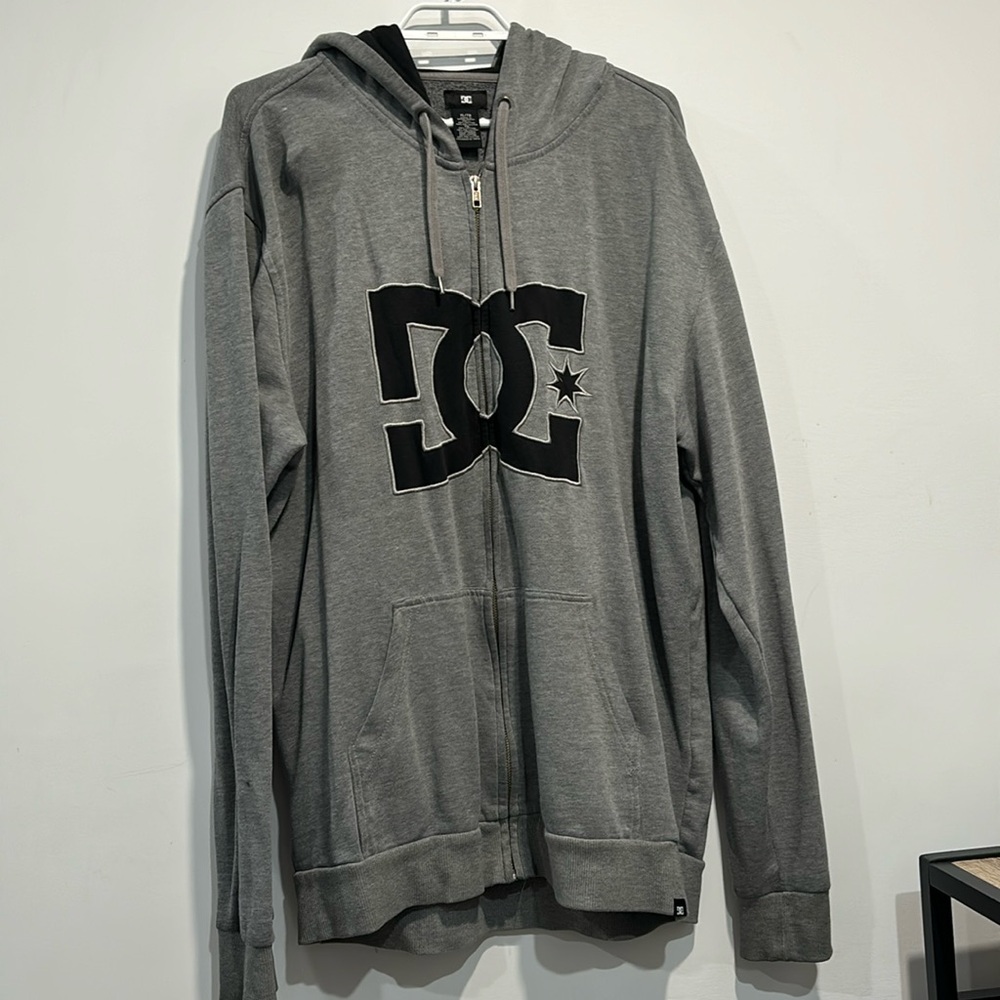 Vintage DC gray skater hoodie